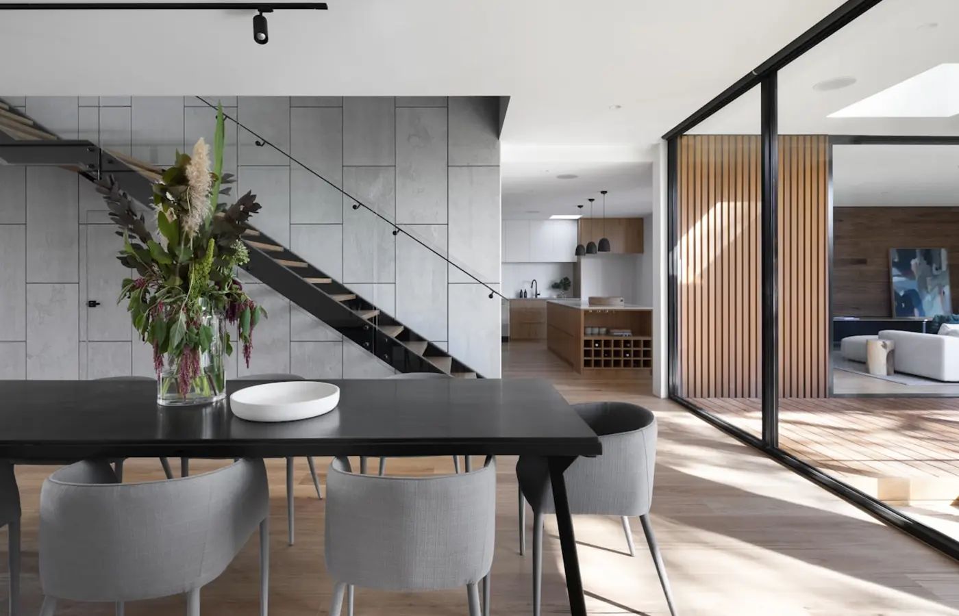 Modern Australian house with a calm street presence