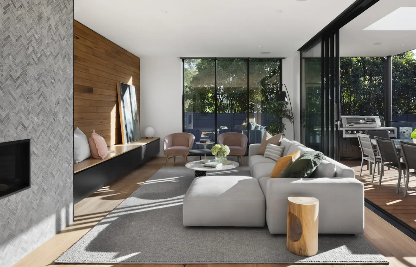 Australian family home with a welcoming front garden